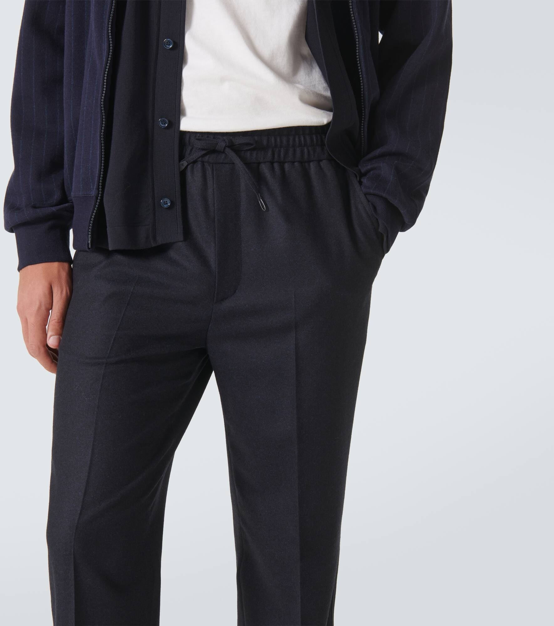 Asolo wool twill straight pants - 5