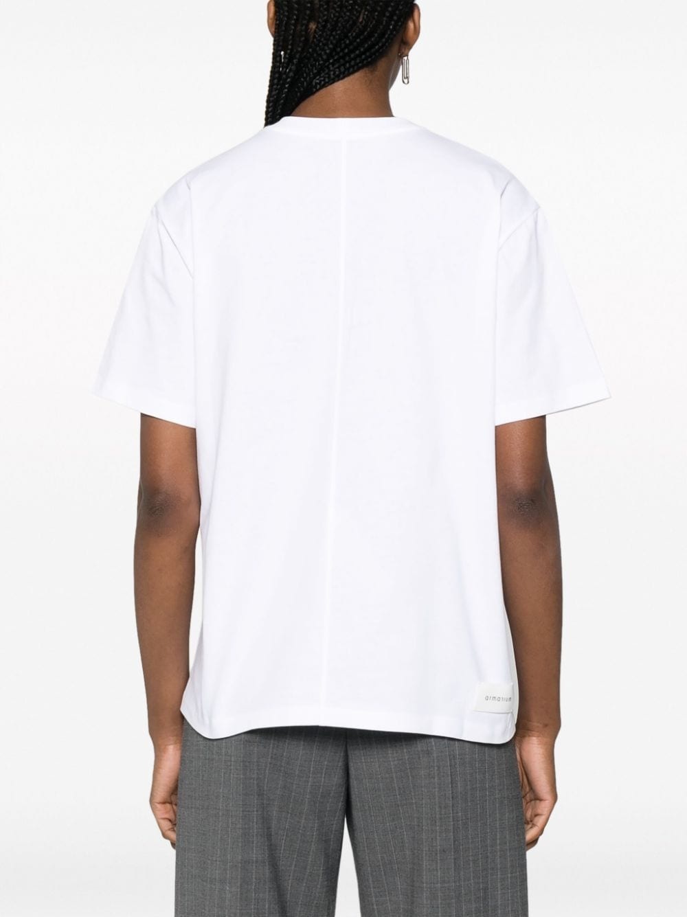 round-neck cotton T-shirt - 4