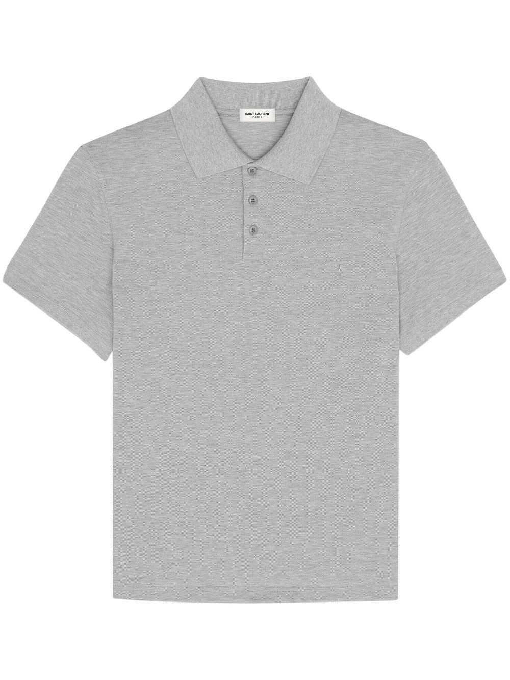 short-sleeve cotton polo shirt - 1