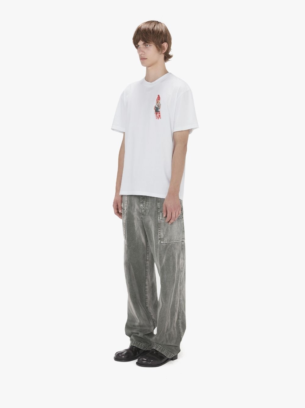JW ANDERSON｜SHORT-SLEEVED ROUND NECK T-SHIRTS (GNOME T- JW Anderson Gnome Trio-print Cotton T-shirt | Black | FARFETCH