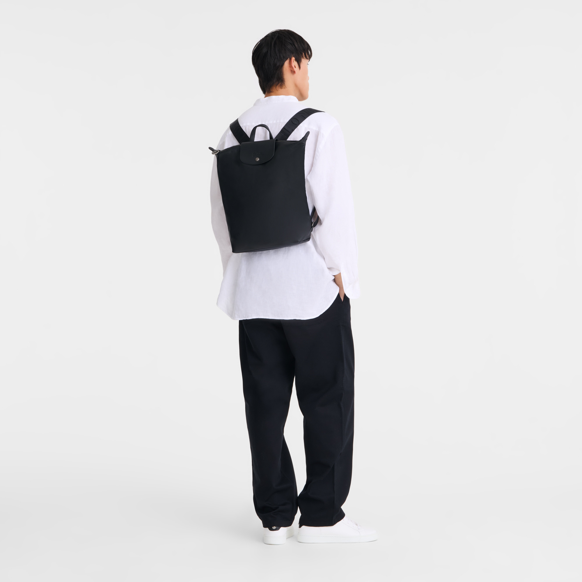 Le Pliage Xtra M Backpack Black - Leather - 2