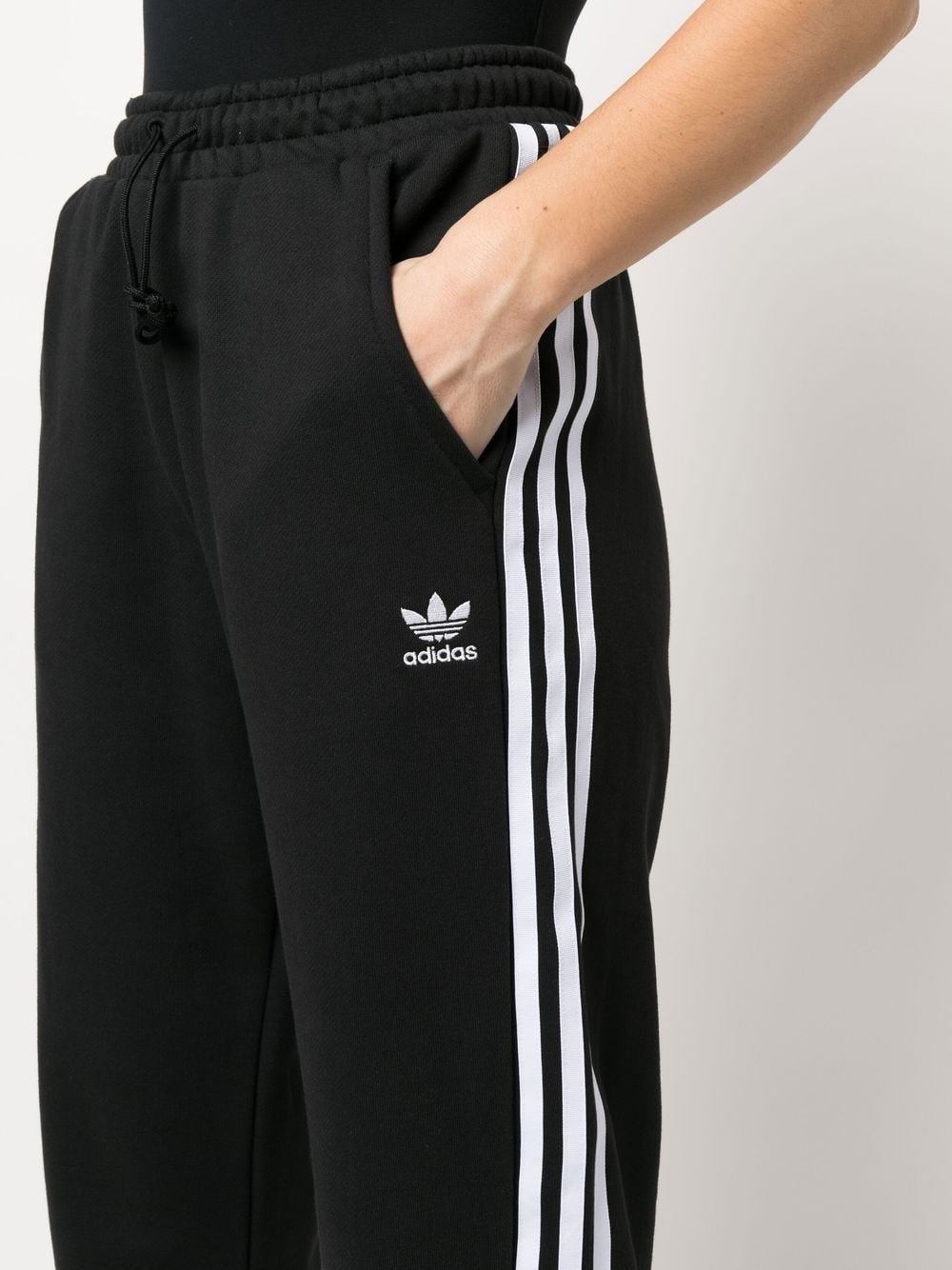 embroidered-logo detail track pants - 5