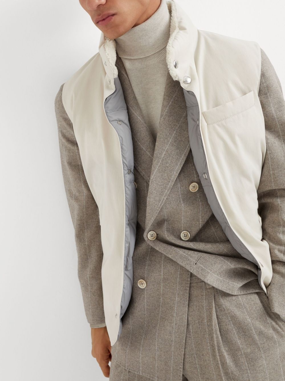 goose-down padded gilet - 6