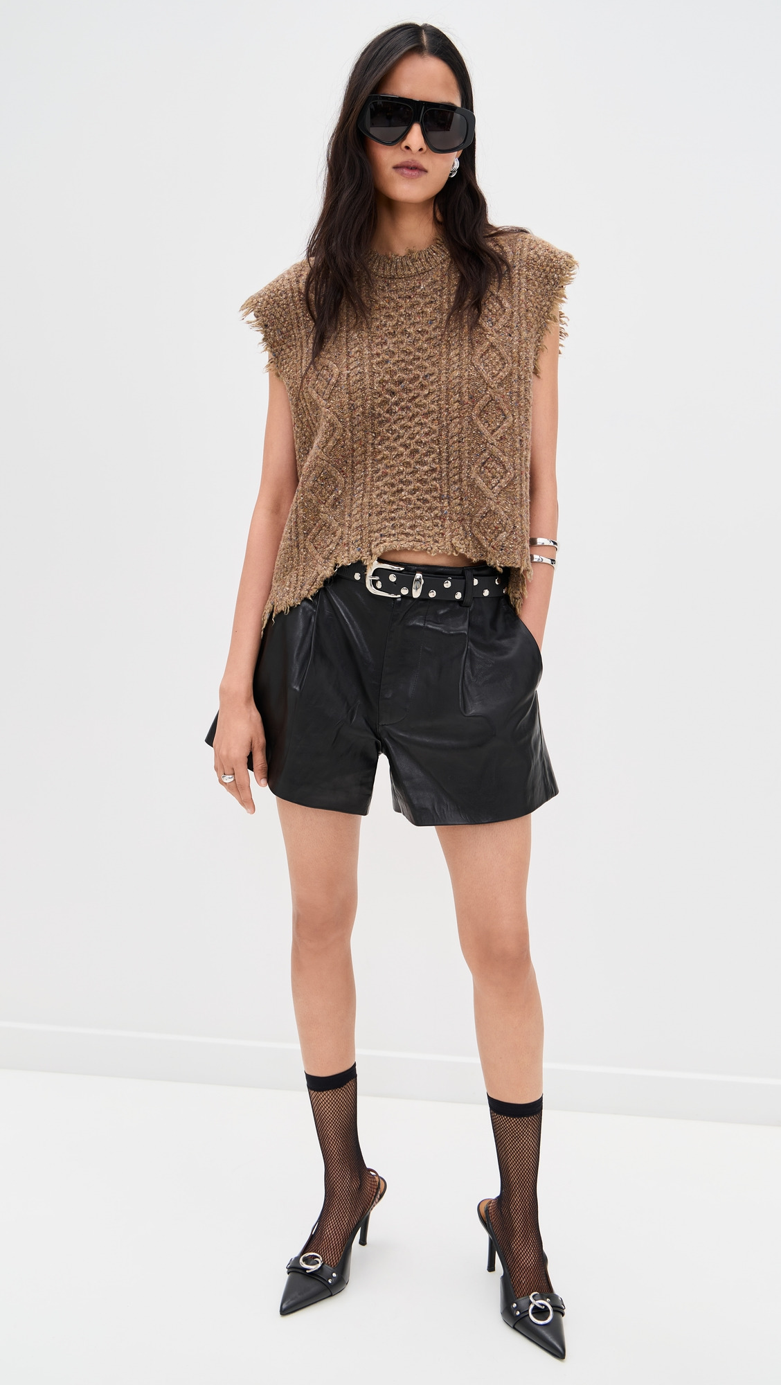 Boyfriend Cable Sweater Vest - 4