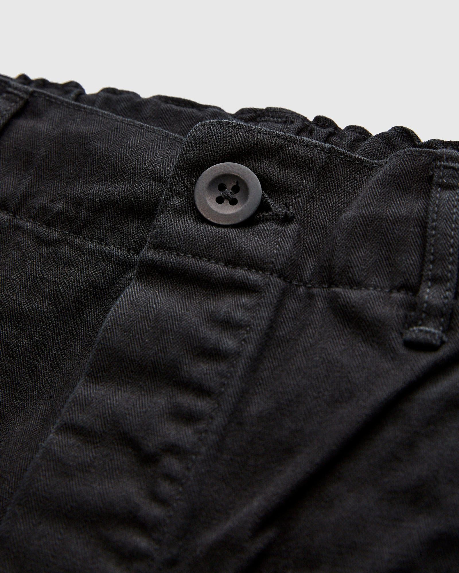 Wide Fit French Work Pants in Black - 5