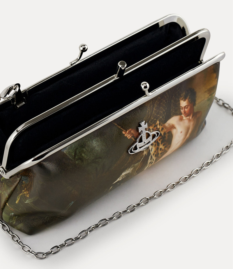 FISHERMAN DOUBLE FRAME PURSE WITH CHAIN 3