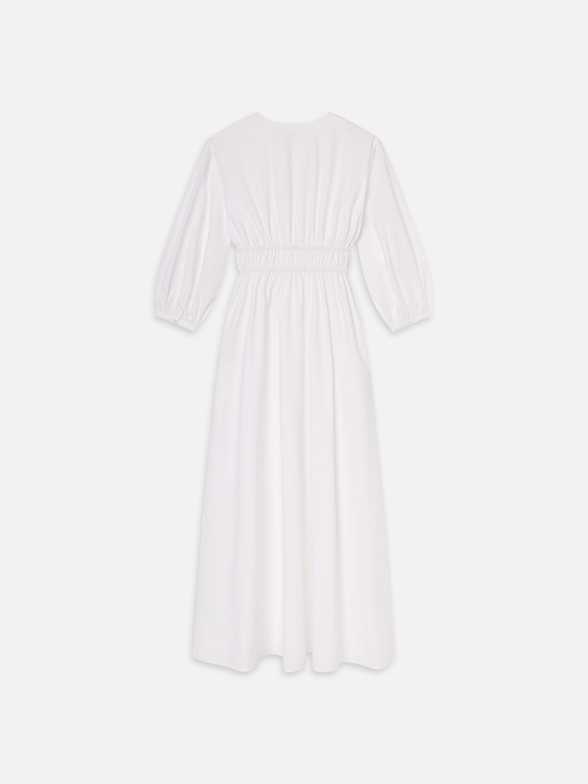 The Cinched Dress in White - 3