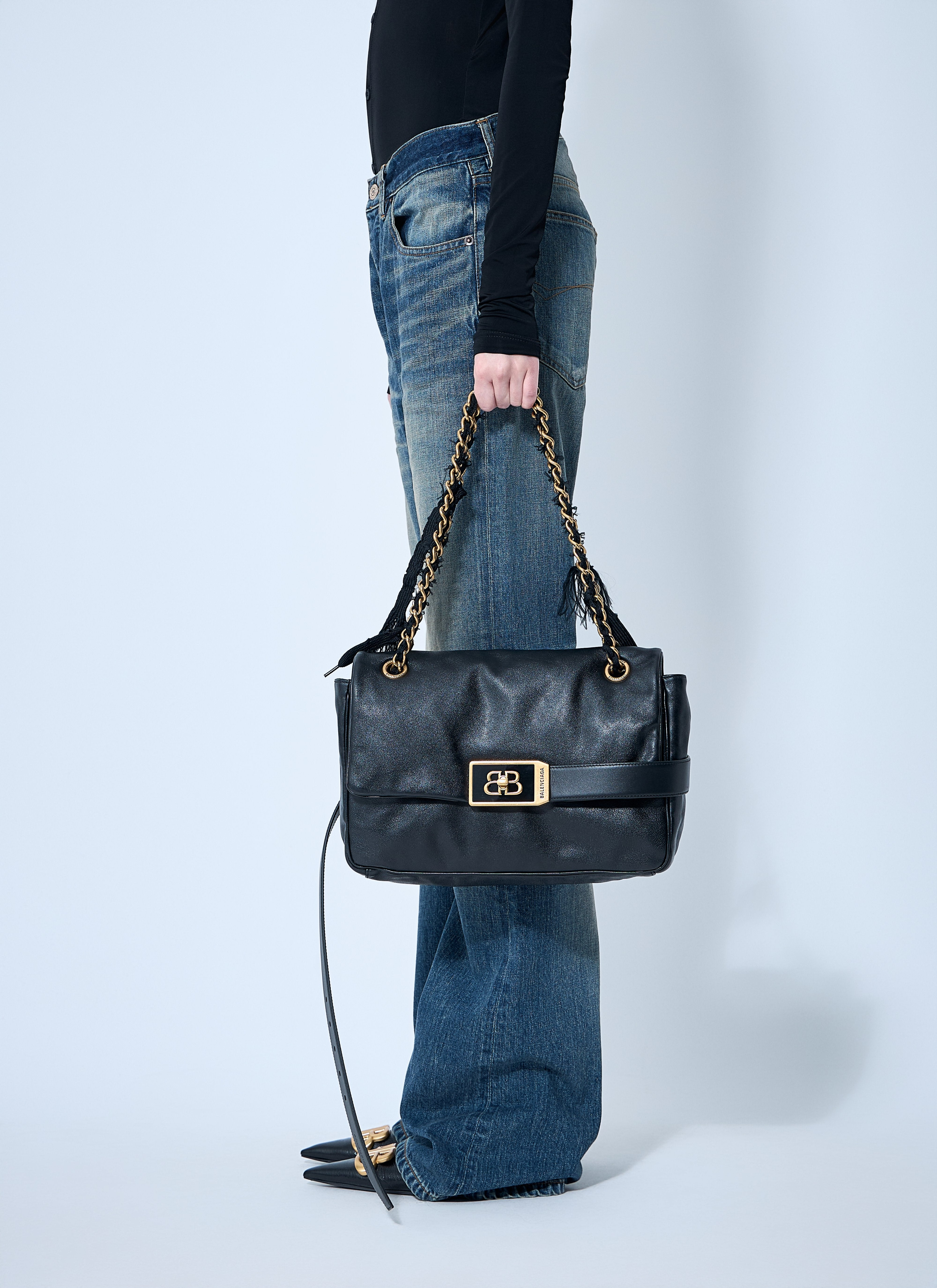 Balenciaga Women Modu Flap Shoulder Bag - 7