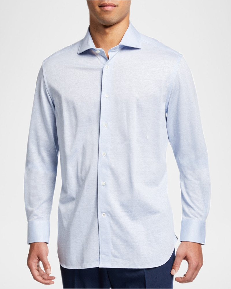 CORNELIANI Men's Melange Sport Shirt outlook