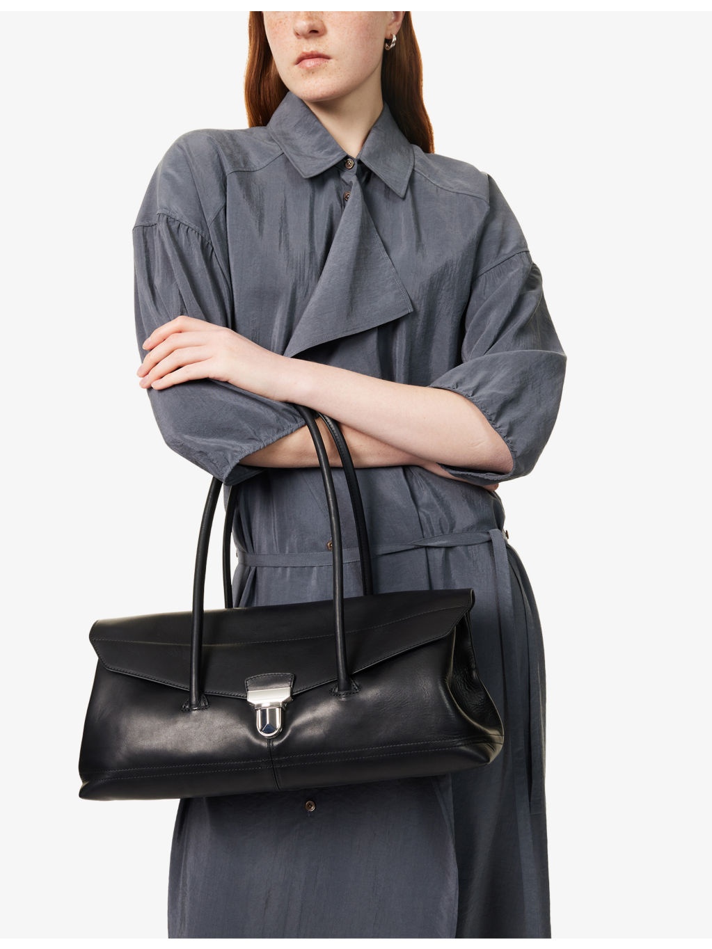 Shoulder Gear Leather Bag - 2