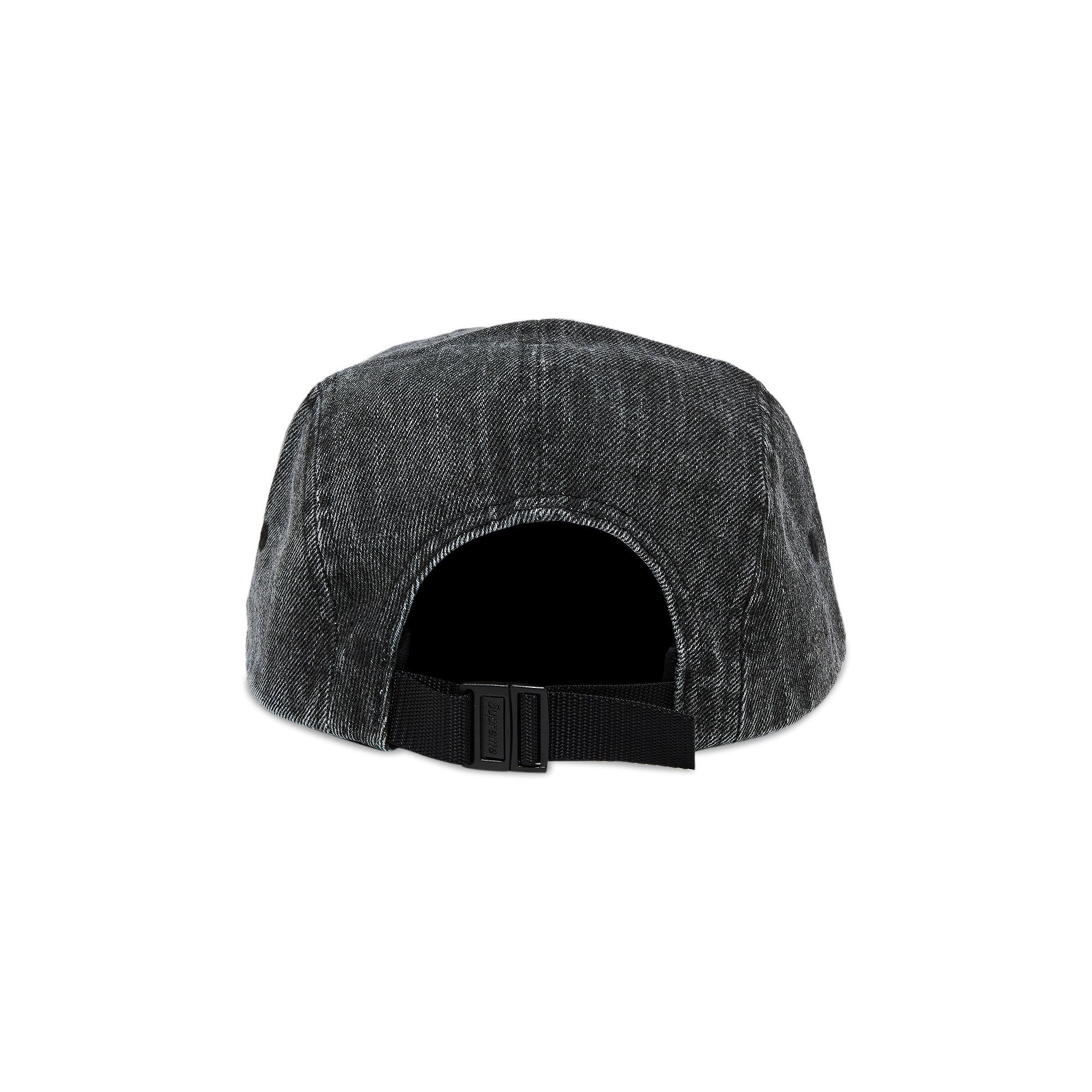 帽子 Supreme Coated Denim Camp Cap Black 24SS Supreme Coated Denim Camp Cap Black Royal White Sz