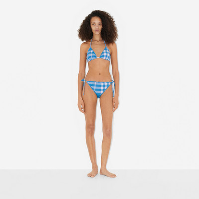 Burberry Check Stretch Nylon Triangle Bikini outlook