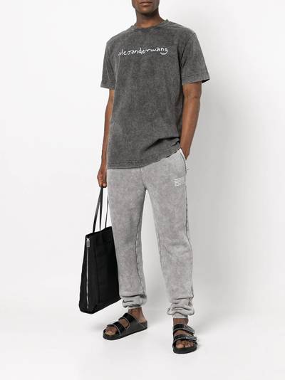 Alexander Wang faded-effect logo-print T-shirt outlook