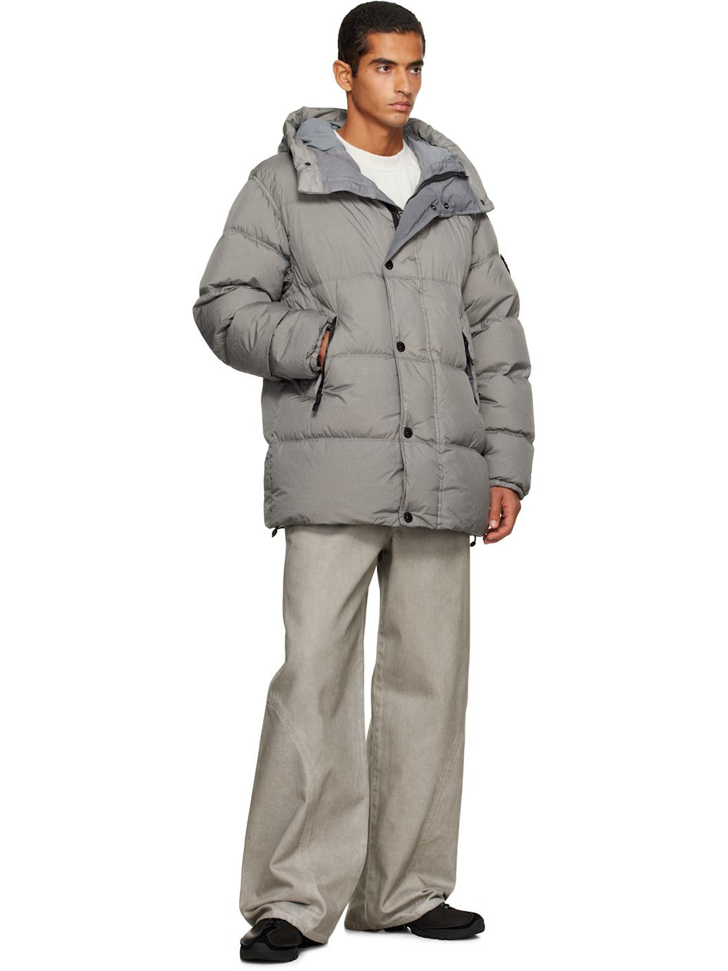 Gray 4100012 Crinkle Reps NY Down Jacket - 5