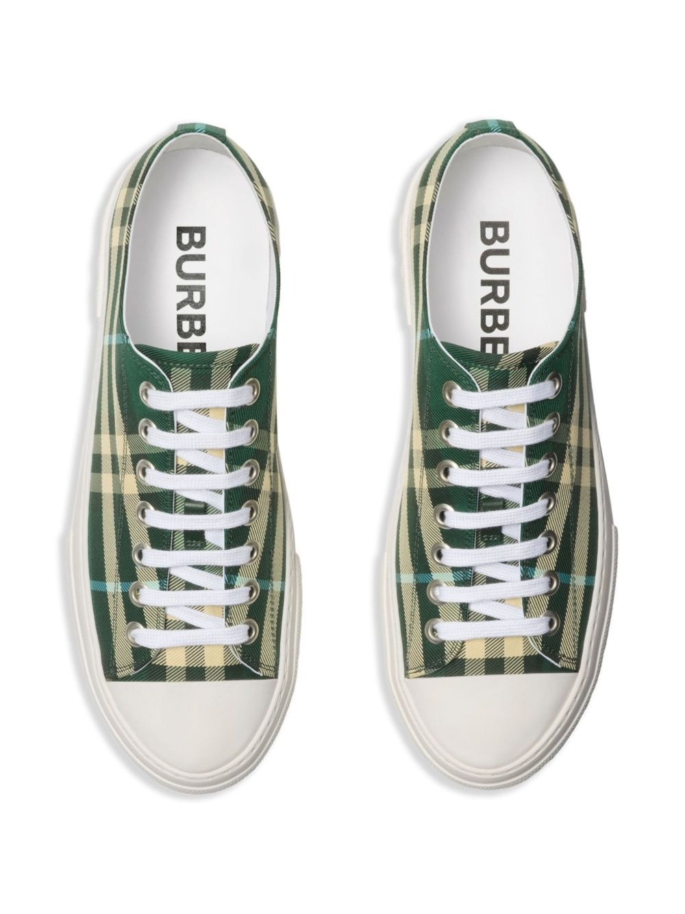 checkered sneakers - 4