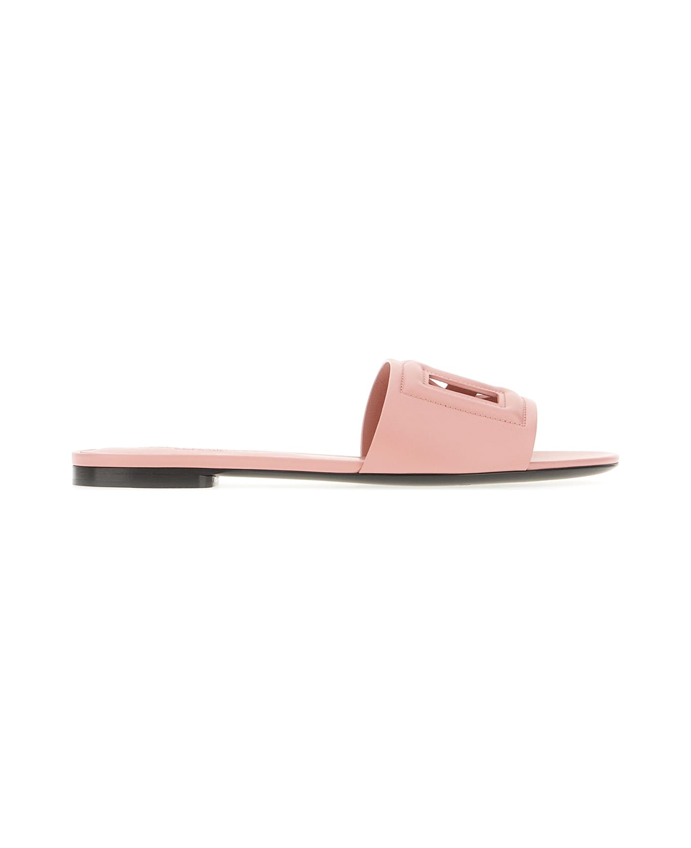 Mauve Leather Slippers - 1