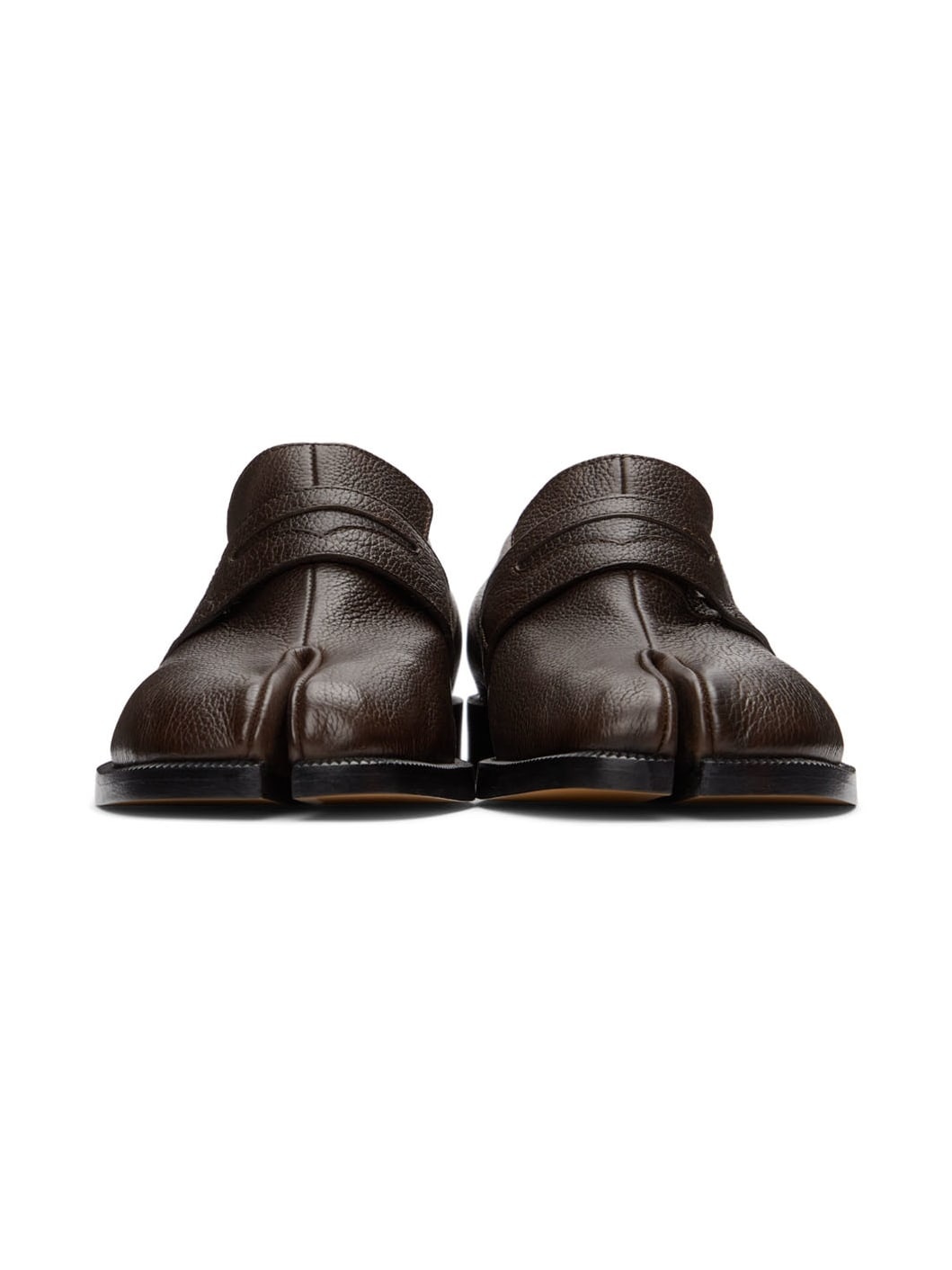 Brown Soft Tabi Loafers - 2