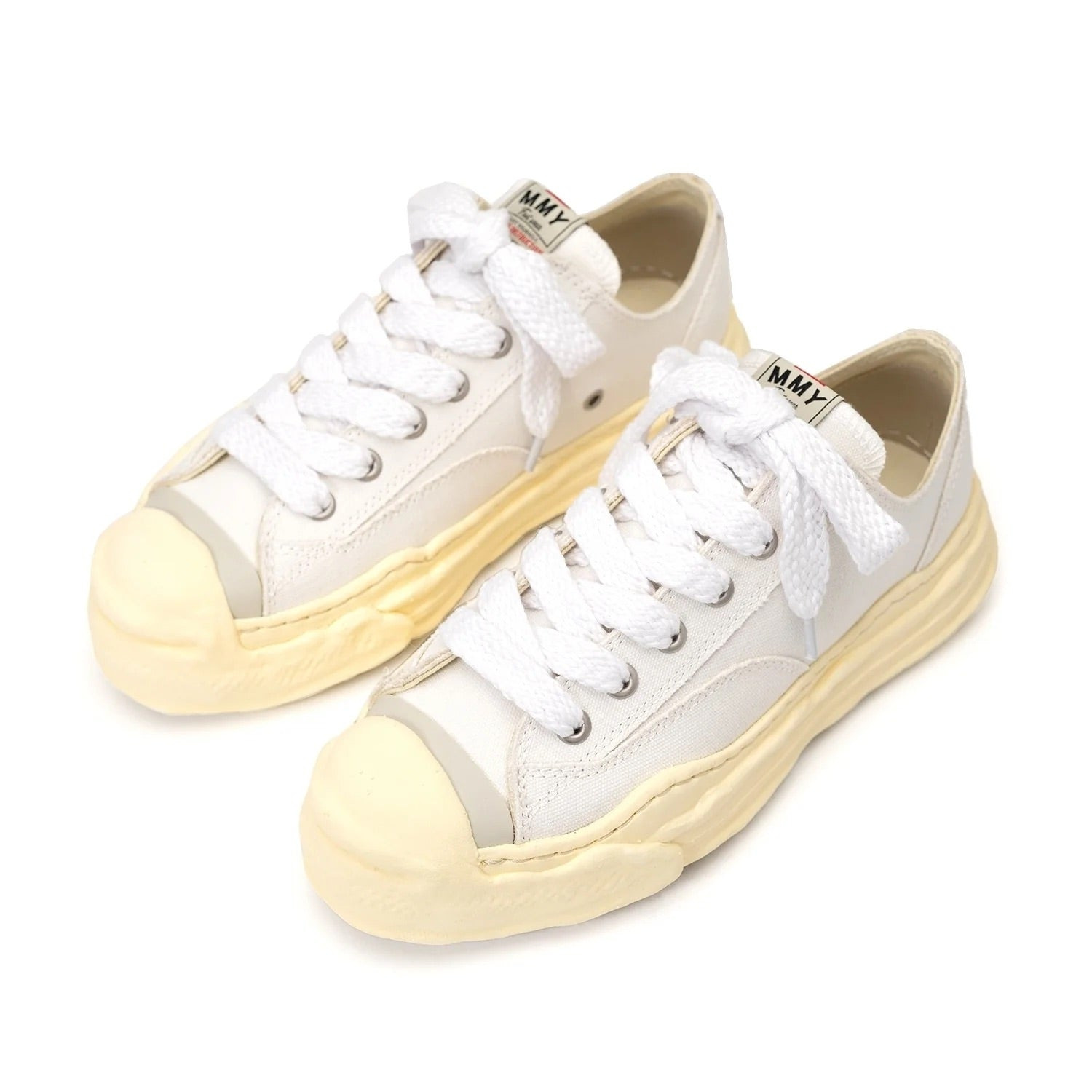 Maison MIHARA YASUHIRO HANK VL OG Sole Canvas Low-top Sneaker 'White' A09FW734-WHT - 2