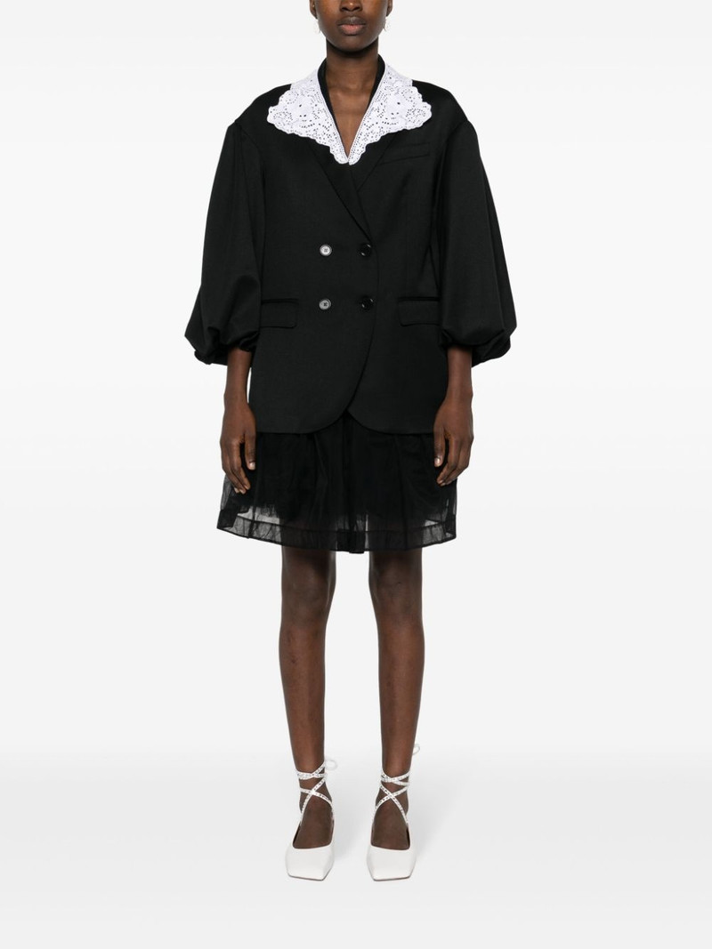 Simone Rocha lace-appliquÃ© double-breasted blazer outlook