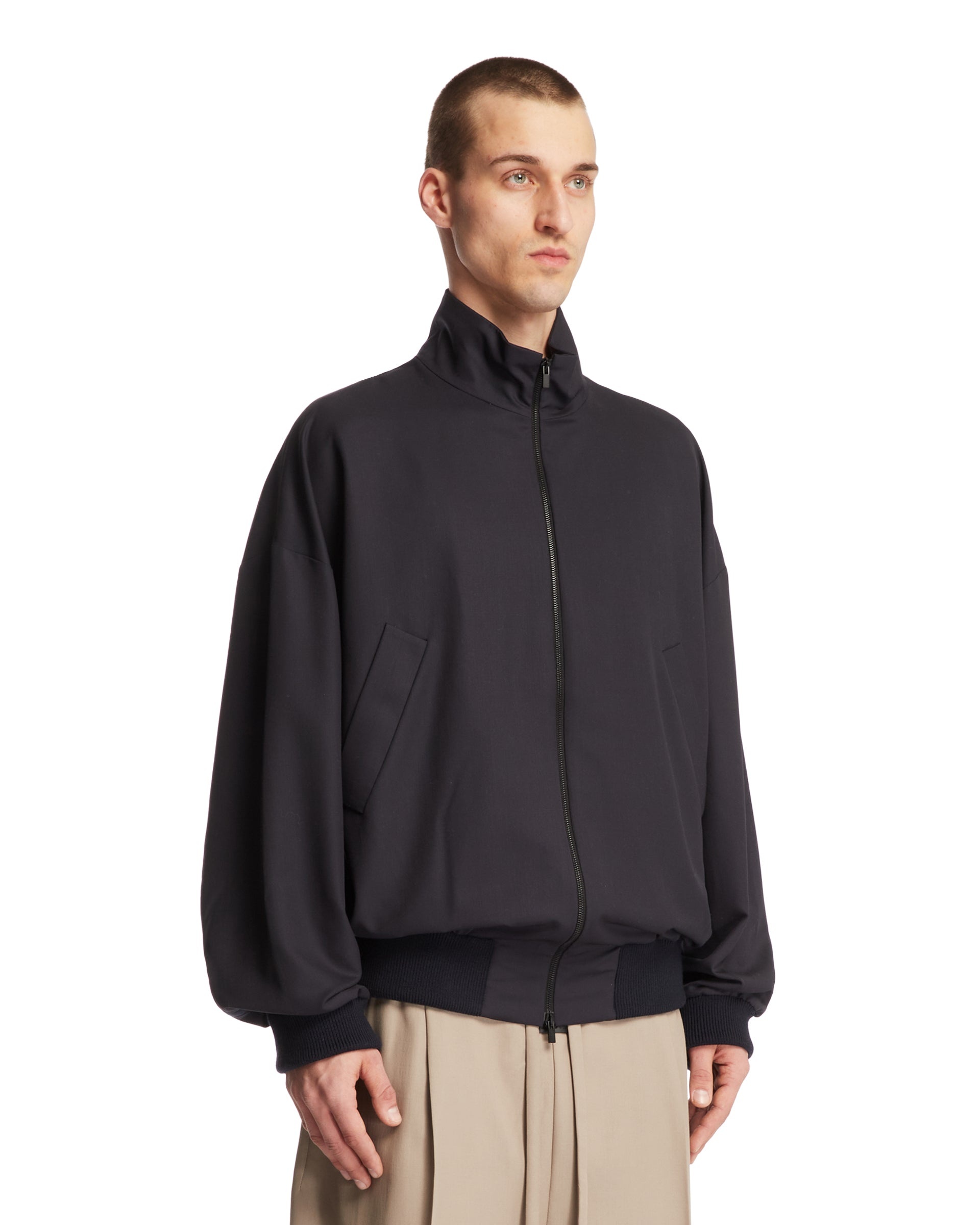 Blue High-Collar Bomber - 4
