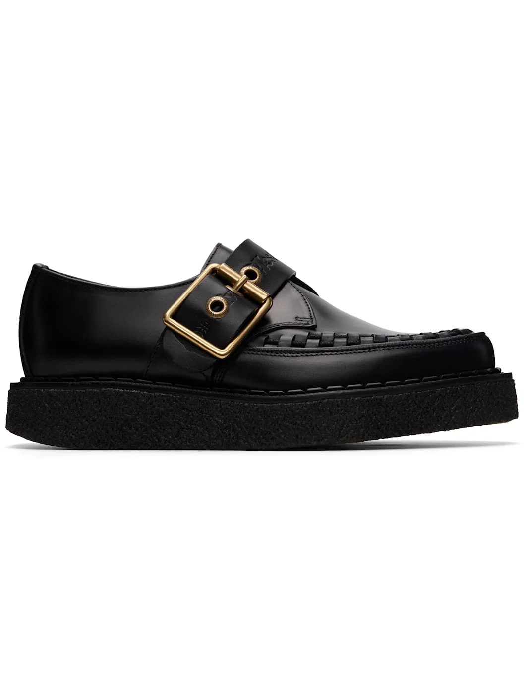 Black George Cox Edition Point Toe Monkstraps - 1