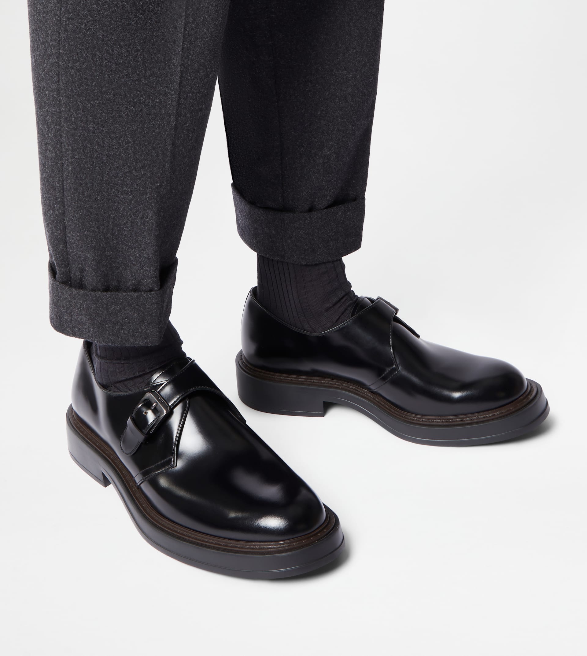 MONKSTRAPS IN LEATHER - BLACK - 2