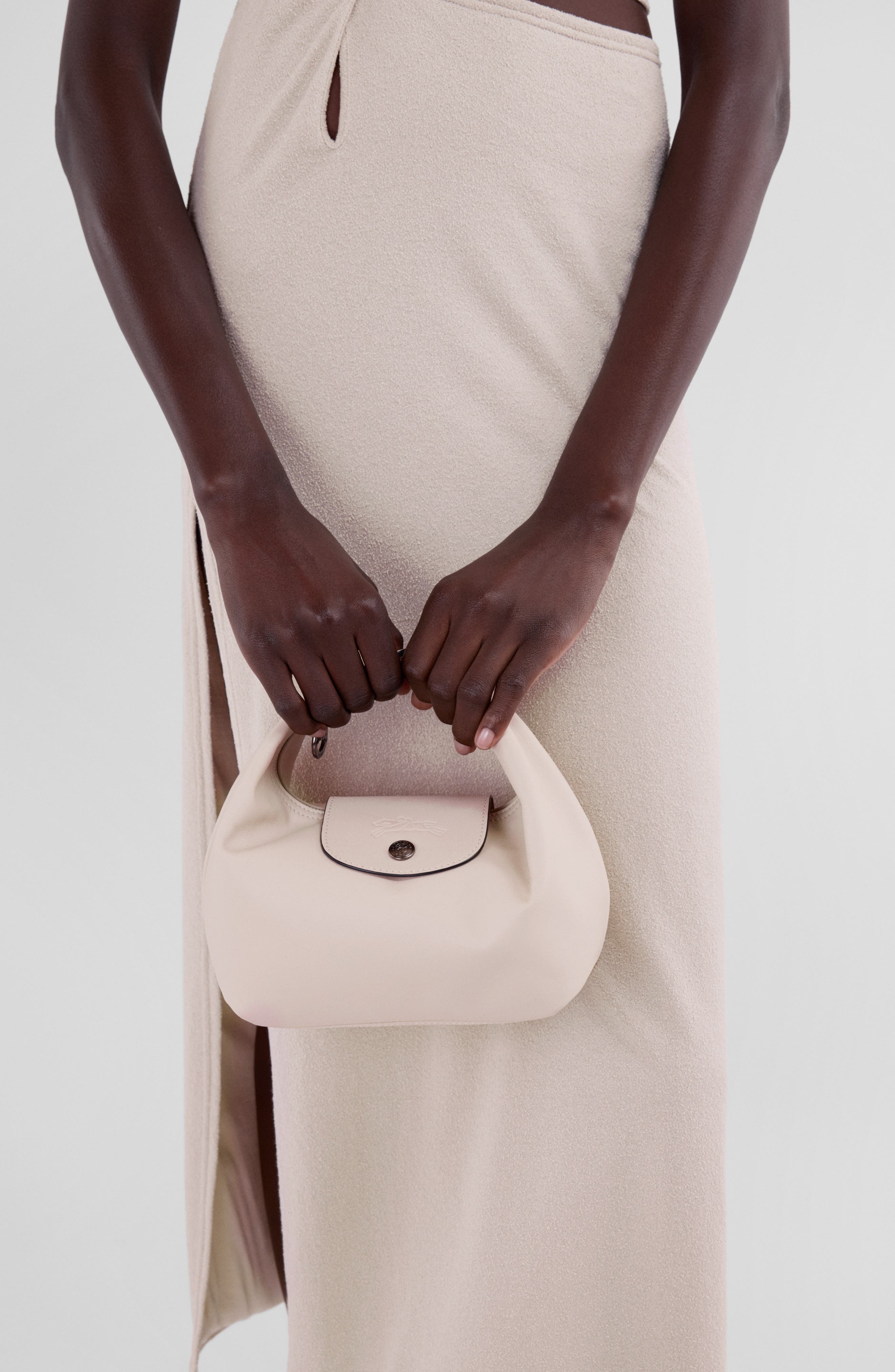 Longchamp Le Pliage Xtra Round Leather Top Handle Bag in Nude at Nordstrom - 2
