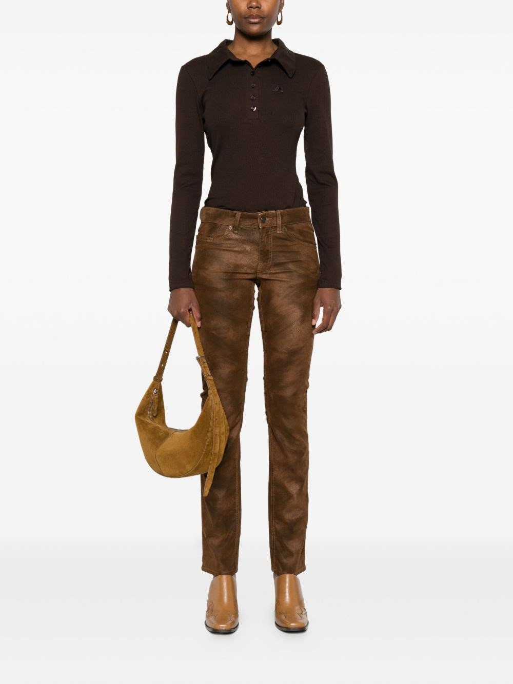 Faux leather pants - 2