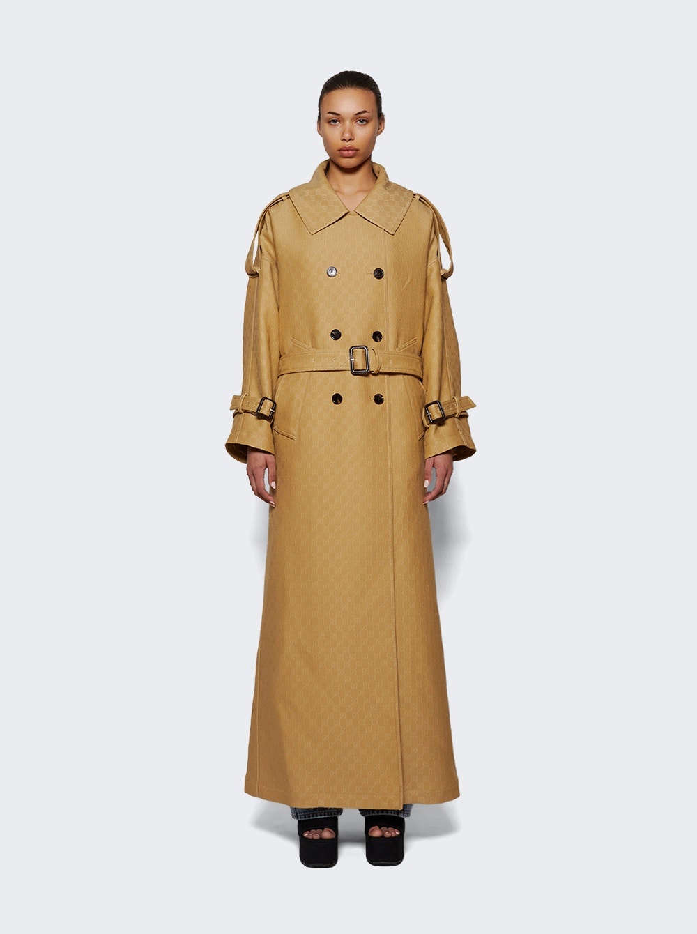 Double Breasted Coat Archive Beige - 2