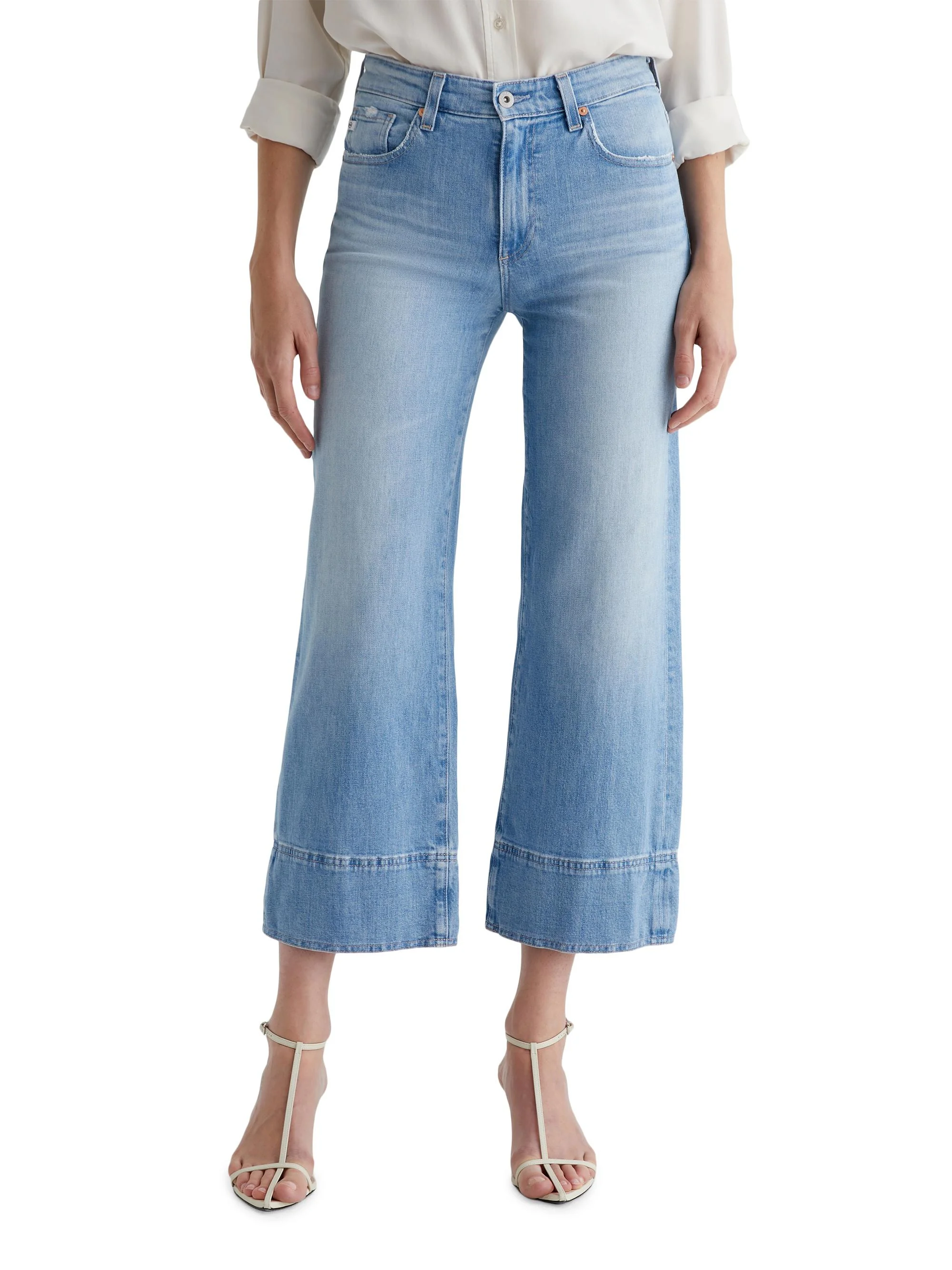 Women's Saige Mid-Rise Flared Crop Jeans - Dana Point - 1