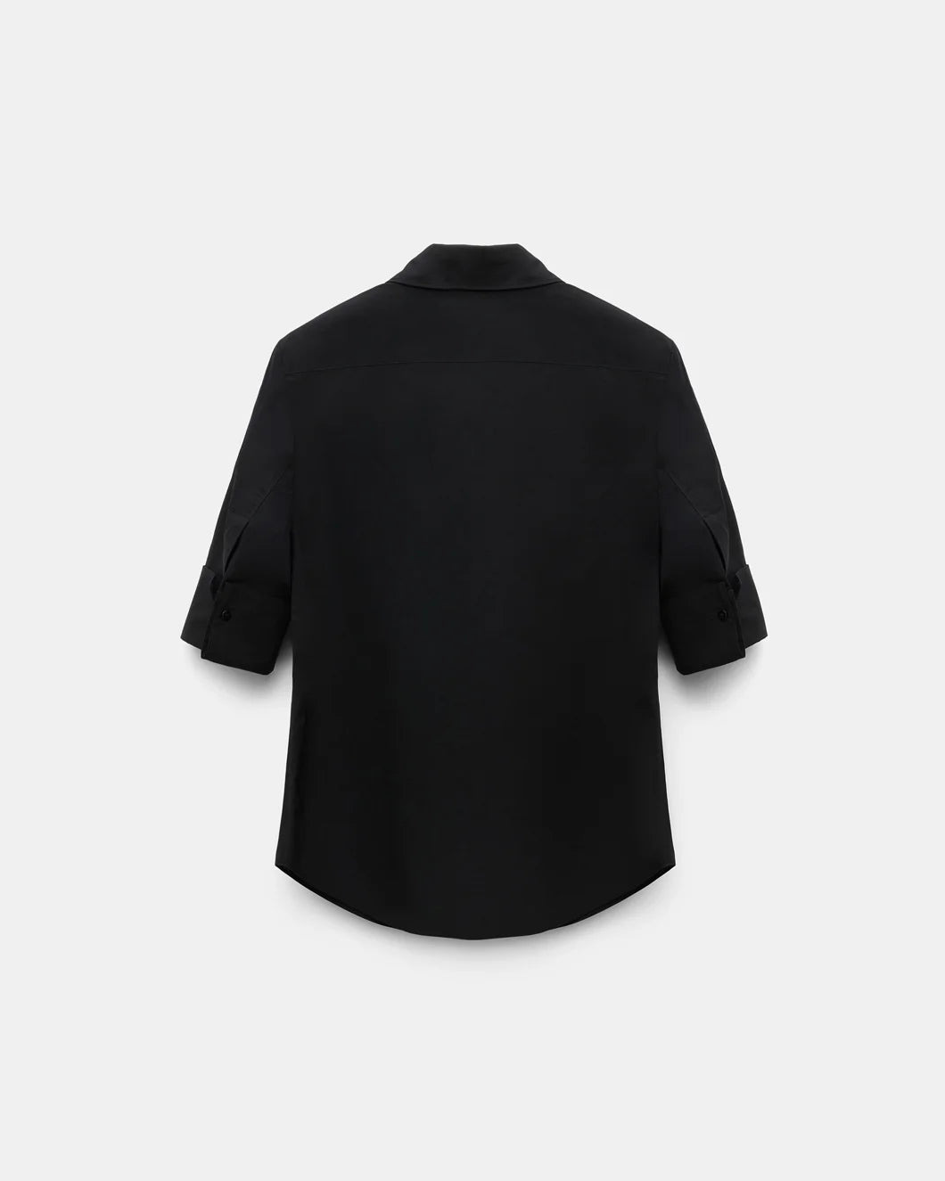 POPLIN POWER BLOUSE PURE BLACK - 6