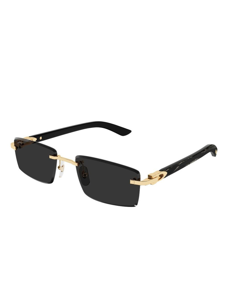 Cartier rectangle-frame sunglasses outlook