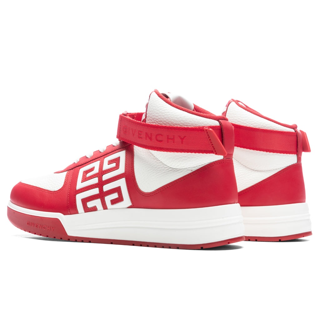 G4 HIGH-TOP SNEAKERS - RED/WHITE - 3