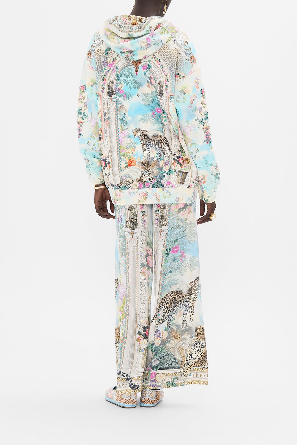 SILK BAND OVERSIZED HOODIE WITH POCKETS - 3