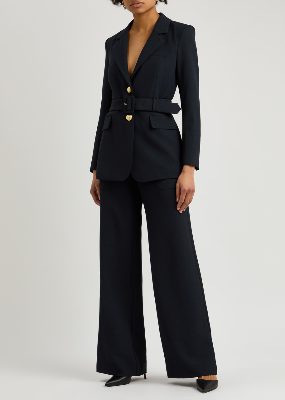 Veronica Beard Cole Straight-leg Twill Trousers - 4