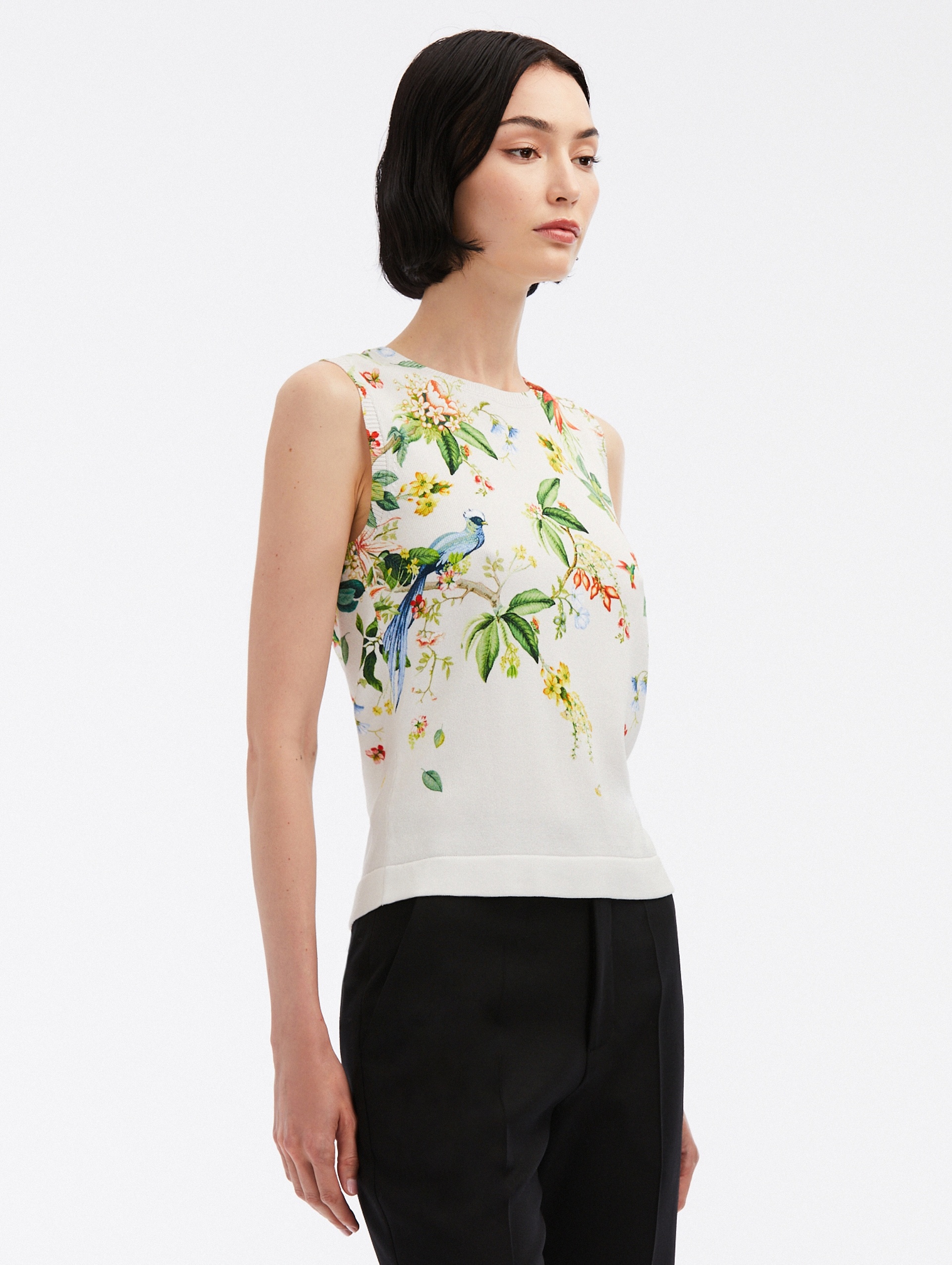 DEGRADE FLORA & FAUNA PRINTED TANK - 4