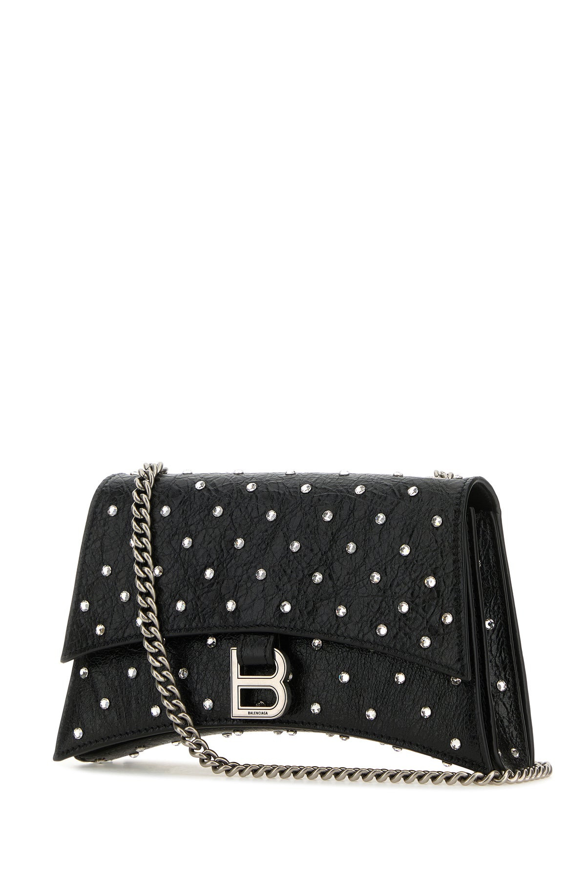 Black leather Crush XS shoulder bag - 2