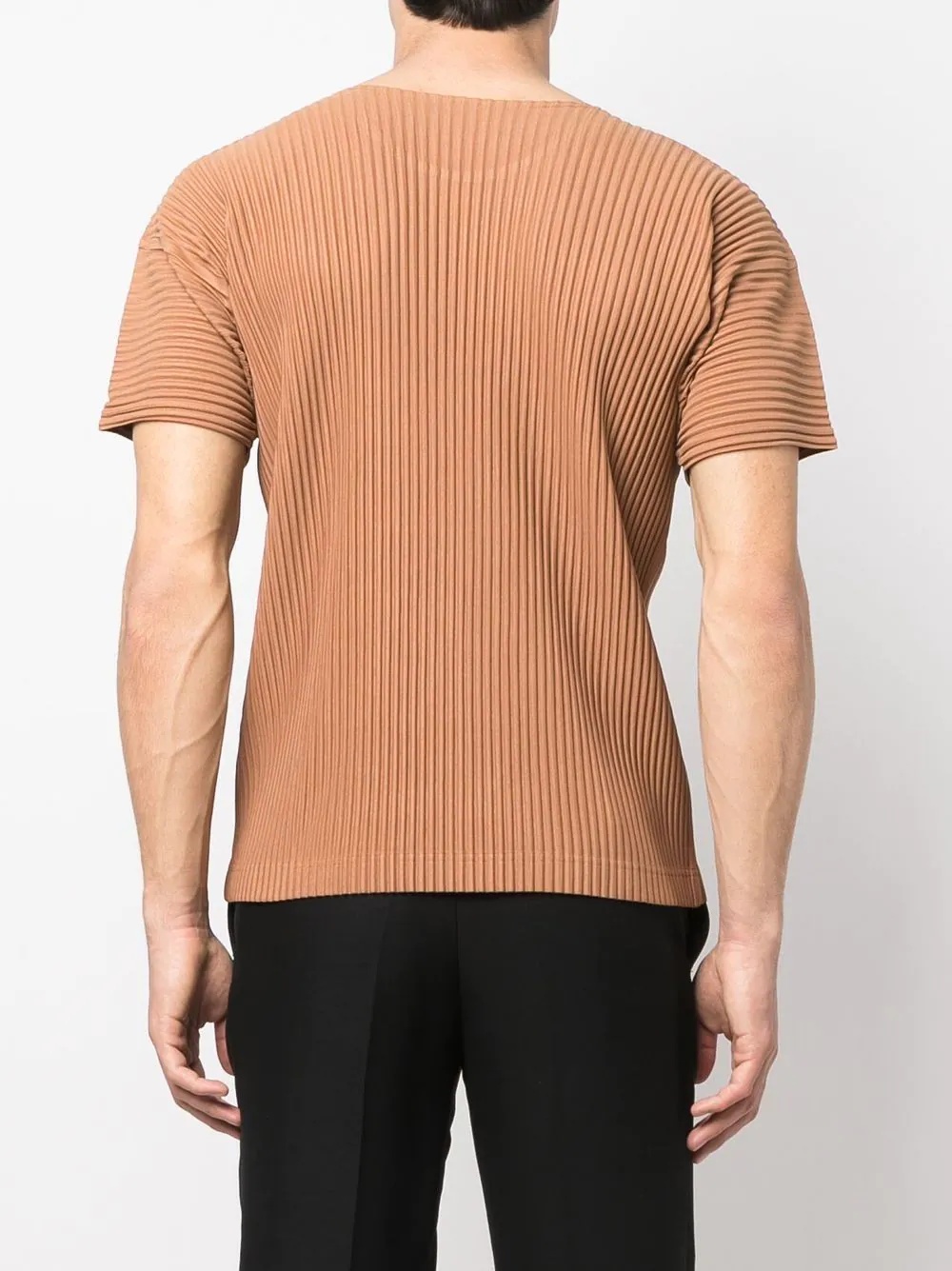 ribbed detail T-shirt - 4