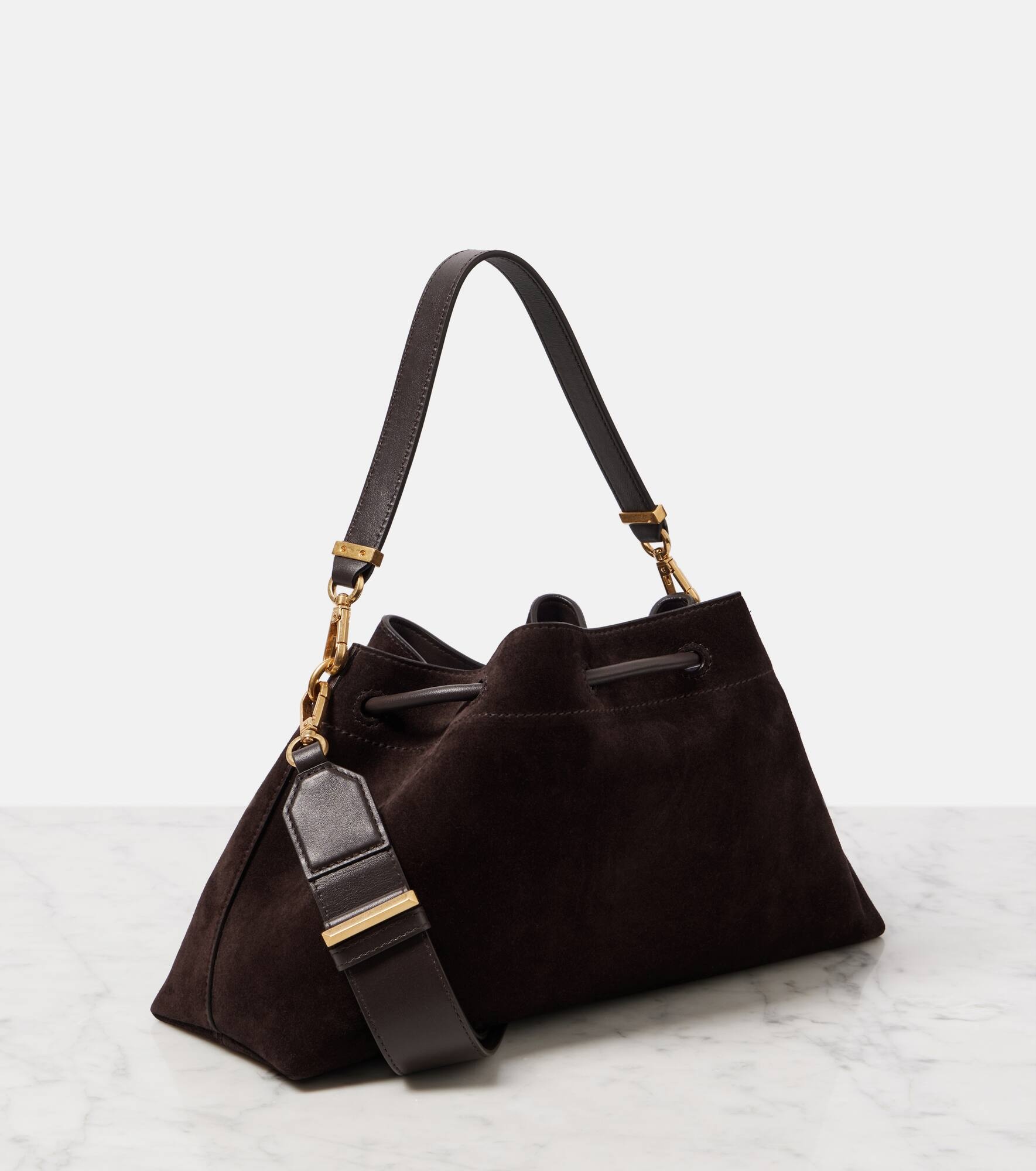 Bon Bon Small suede bucket bag - 4