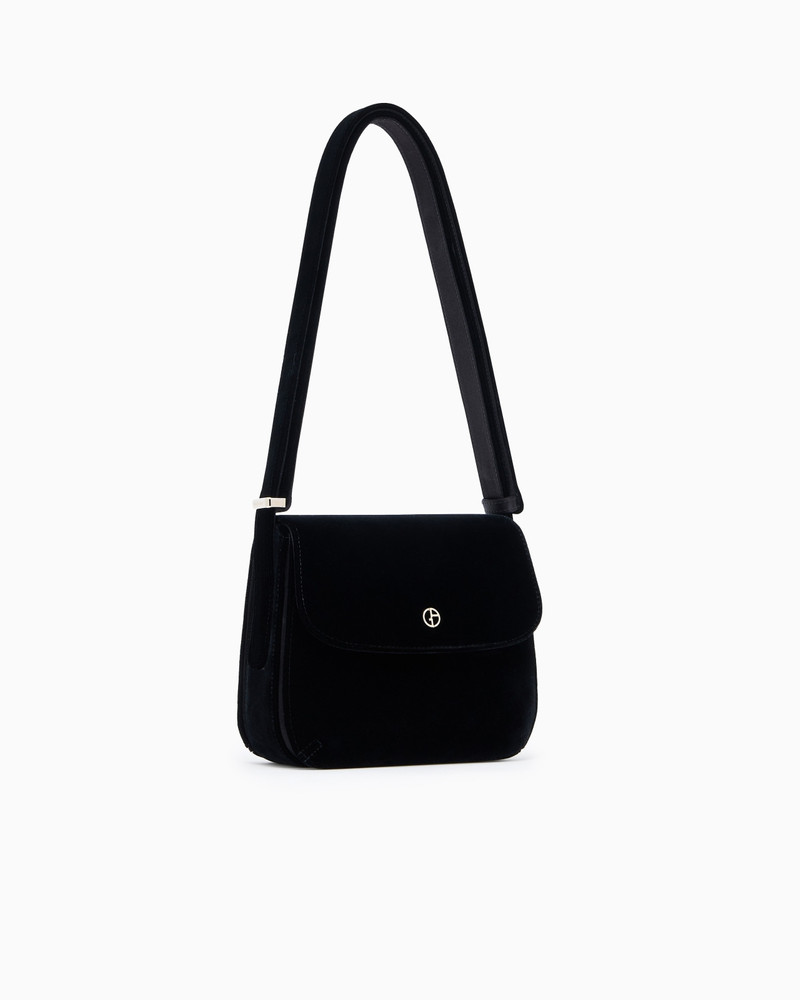 GIORGIO ARMANI Small, velvet la Prima shoulder bag outlook