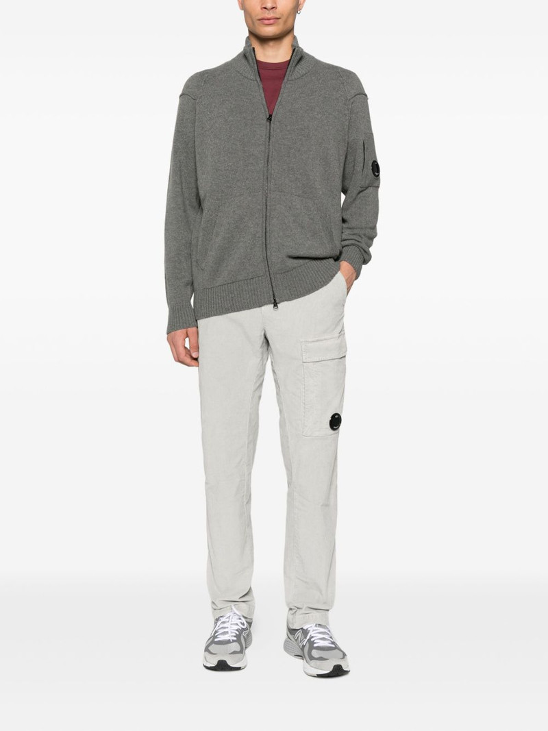 C.P. Company Lens-detail zip-up cardigan outlook