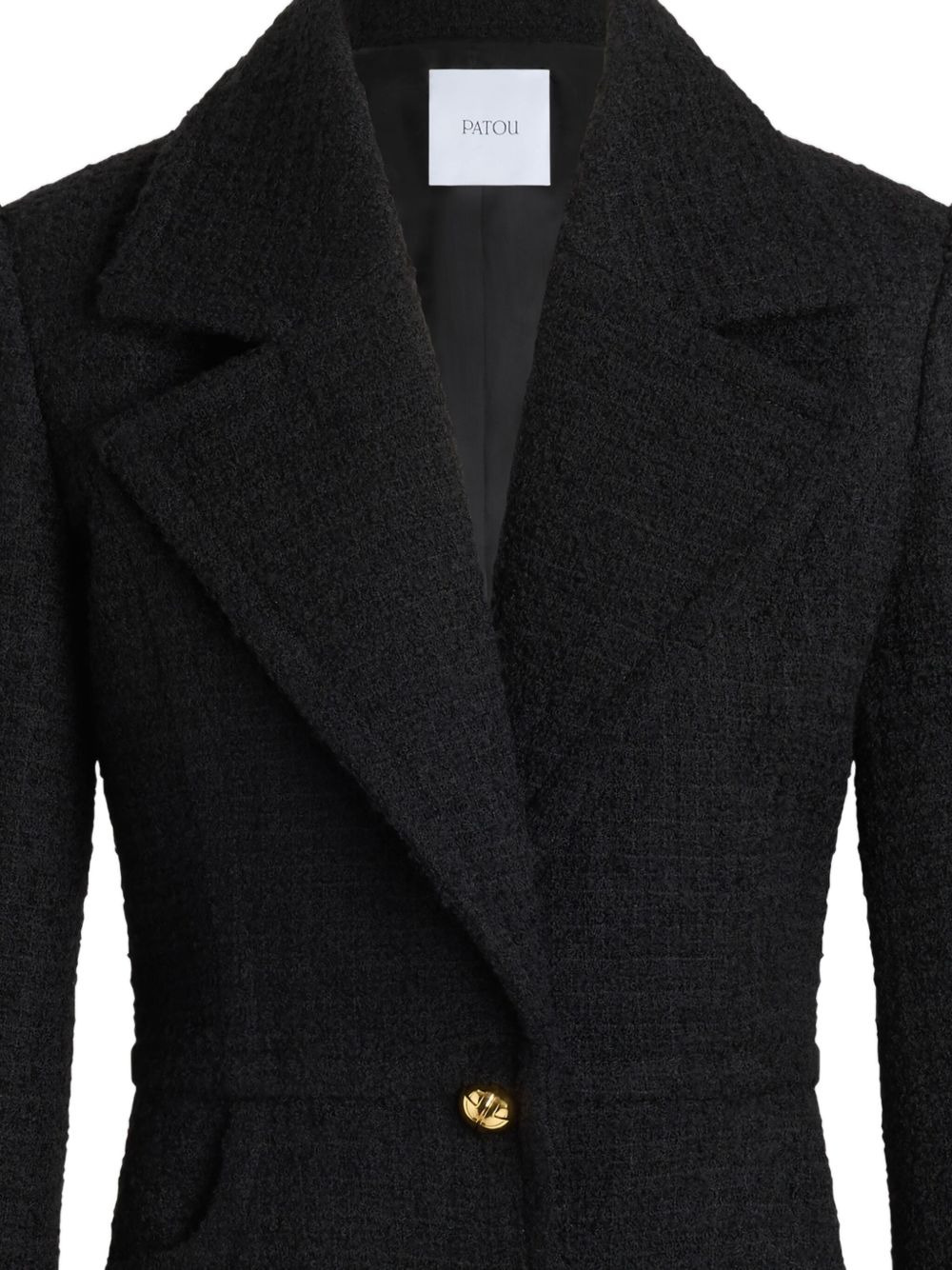 single-breasted tweed jacket - 2