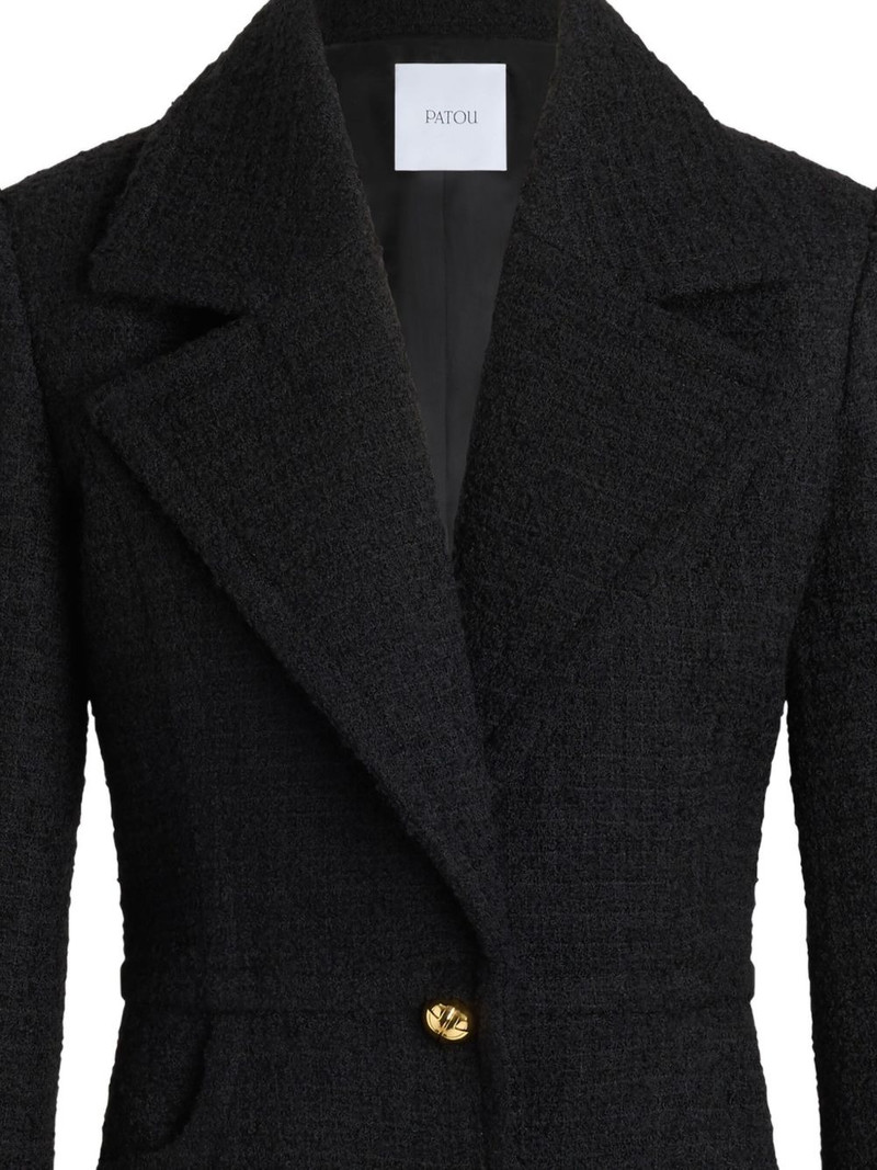 PATOU single-breasted tweed jacket outlook