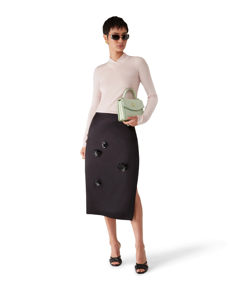 CASABLANCA Duchesse Satin Midi Skirt | Casablanca Paris outlook