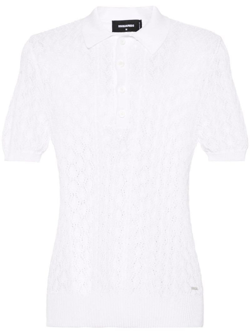 open-knit polo shirt 1