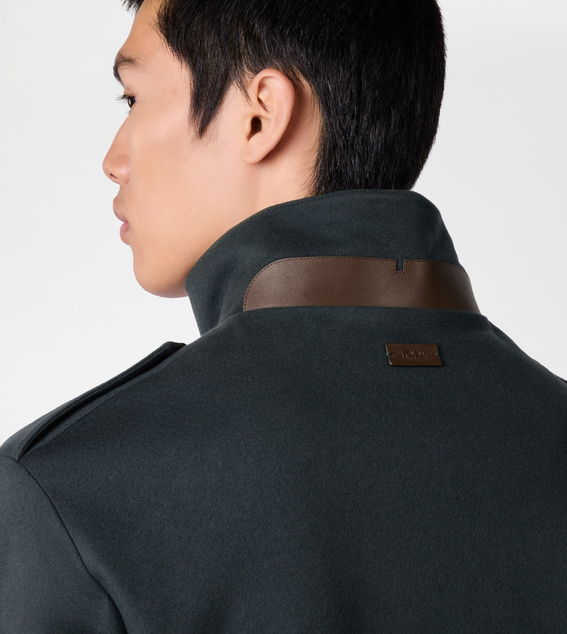 FIELD JACKET IN T15 WOOL DRAP - GREY 2