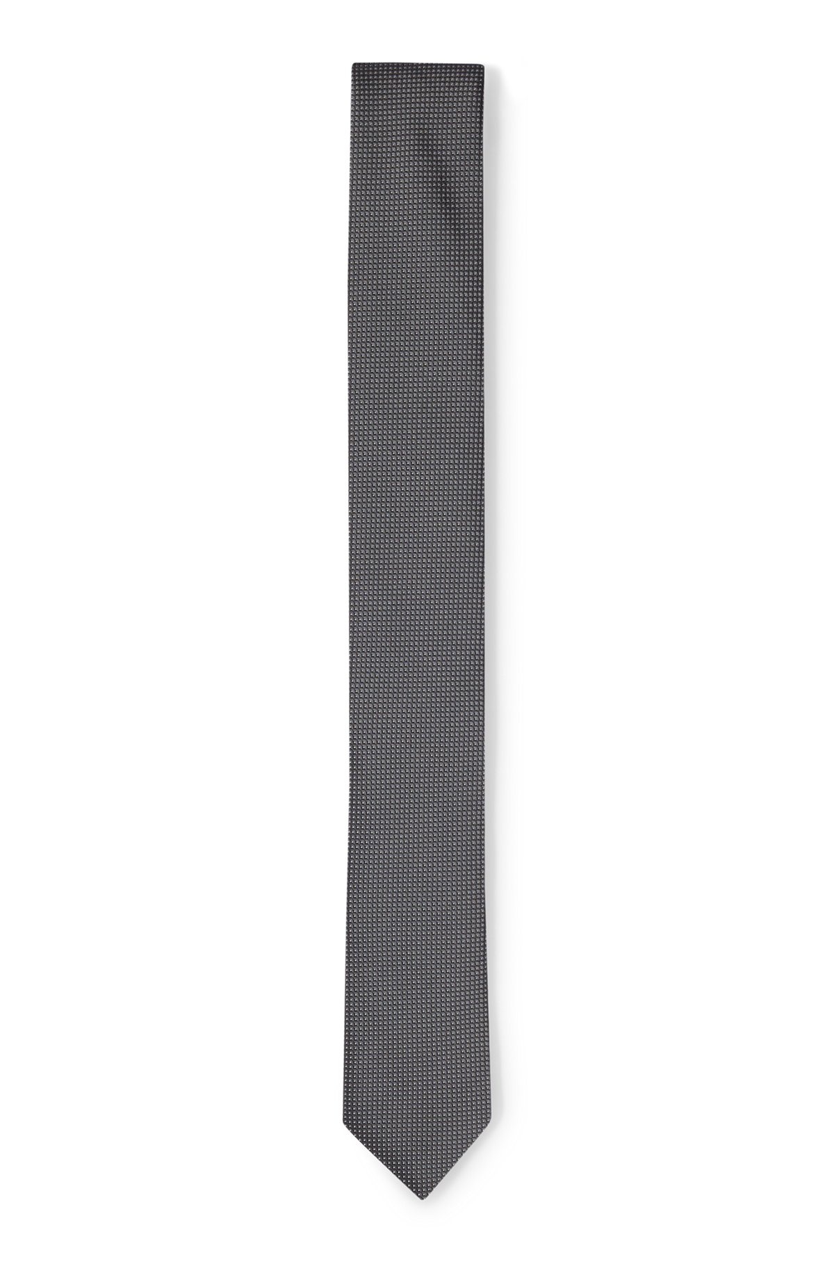 MICRO-PATTERNED TIE IN PURE SILK - 1