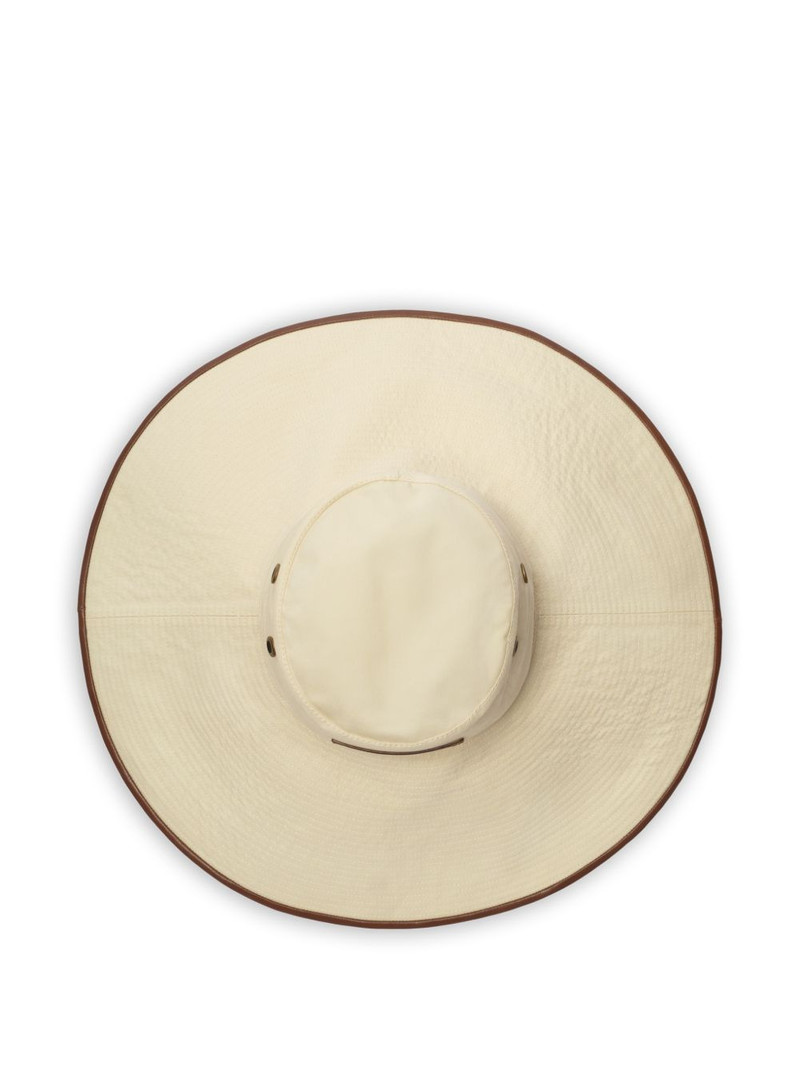 Burberry logo gabardine sun hat outlook