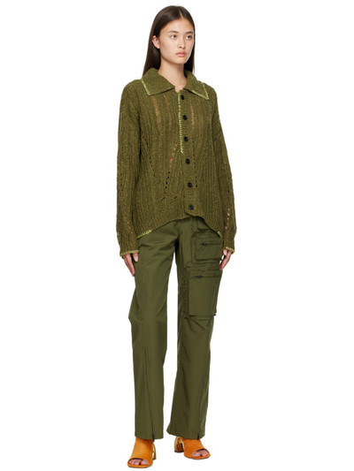 Andersson Bell Khaki Nep Cardigan outlook