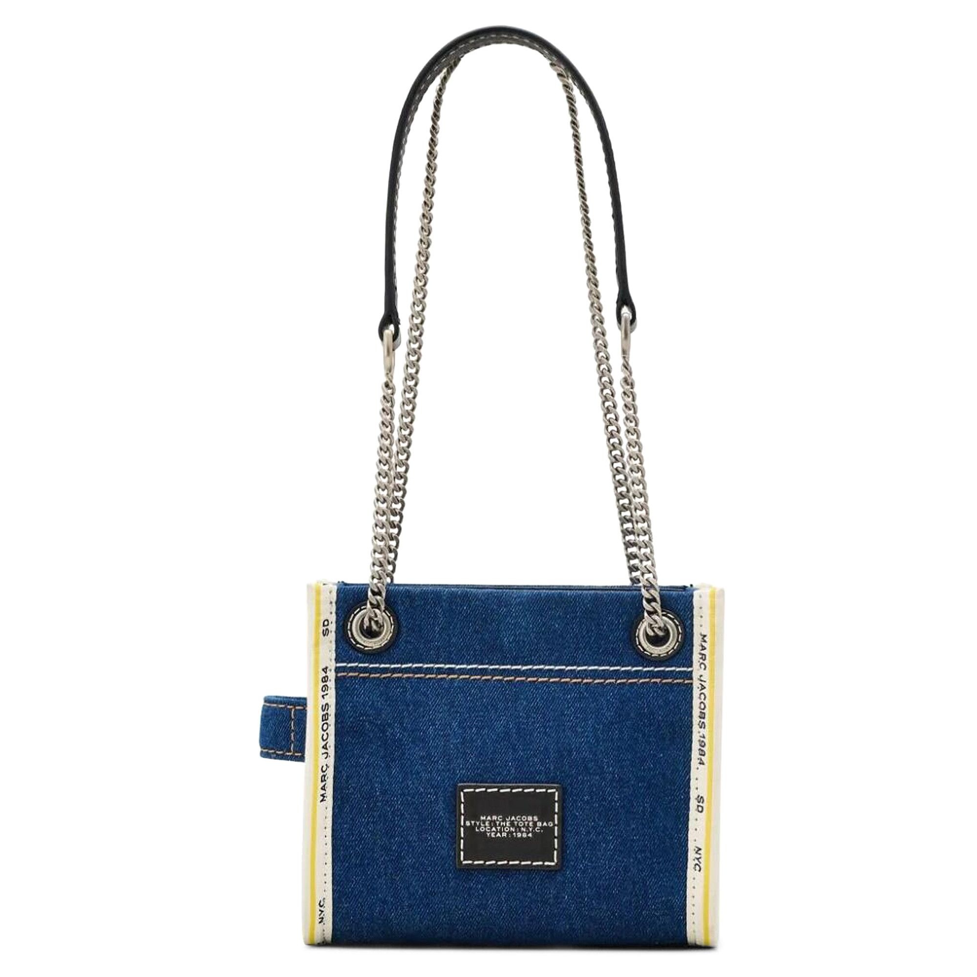 Marc Jacobs The Denim Chain Tote Bag 'Dark Wash' - 2
